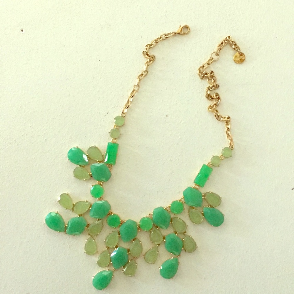 Stella & Dot Green Statement Necklace
